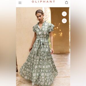 Oliphant ruffle button dress